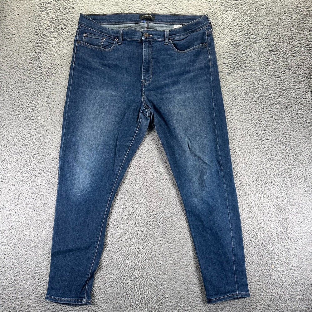 Banana Republic Jeans Womens 16 Blue Cotton Denim Skinny‎ Workwear Faded Stretch